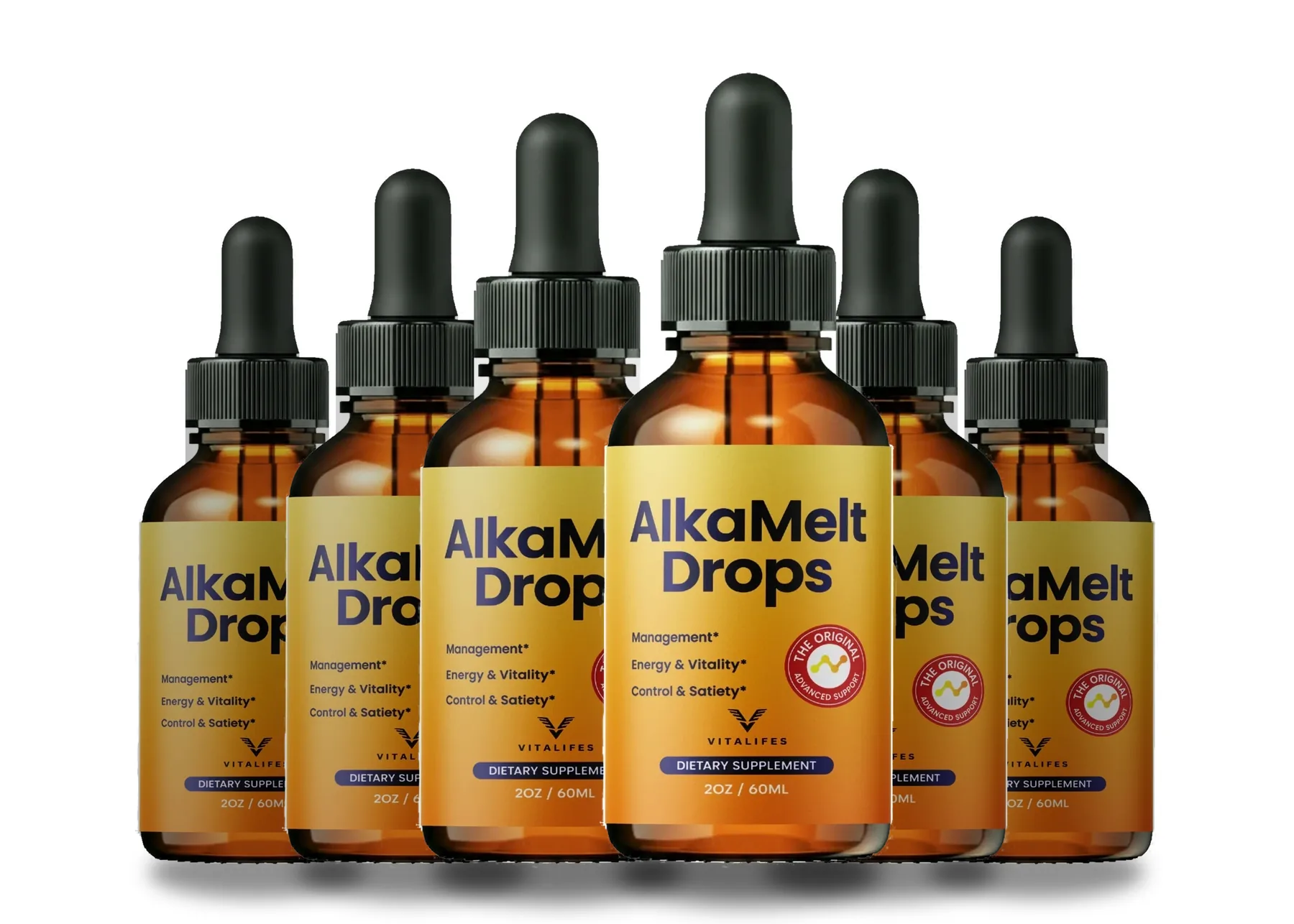 The Alka Melt Drops 6 bottles pack